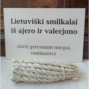 Lietuviški smilkalai iš ajero ir valerijono 